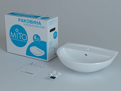 Раковина: MITO RED 55 B 1 отв., белый, Сорт1