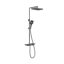 Душевая стойка VSFS-411GM с изливом, вороненая сталь, , шт