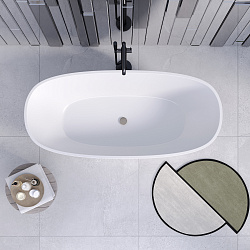 Caprice ванна /Solid Perfection /белая/ (160*80*60см)Ванны/AQUA DE MARCO