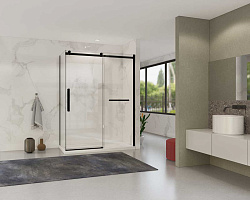 Душевой уголок Como Soft VSR-1CS9014CLB, 1400*900, хром, стекло прозрачное, , шт
