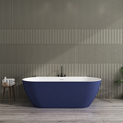 Corpa Nera Salieri/Сальери ванна акриловая отдельностоящая 170х80х56, синий матовый