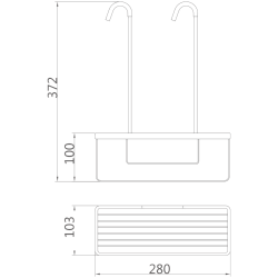 Полка металлическая решетчатая HB339