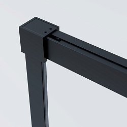 Душевая дверь Soft 2 VDS-3SO2120CLB, 1200, черный, стекло прозрачное, , шт