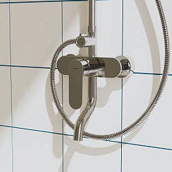 Душевая система со смесителем Pragma Nanta, хром, NAN3.CFSS.005