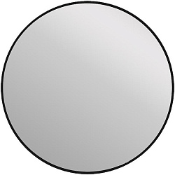 Зеркало ECLIPSE smart  100x100 с подсветкой круглое черная рамка