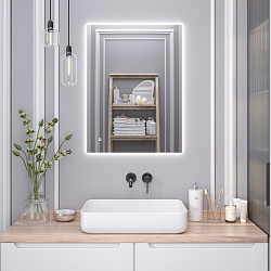 Зеркало/LED-подсветка (60см*80см) сенсор.выключатель Sirius/AQUA DE MARCO