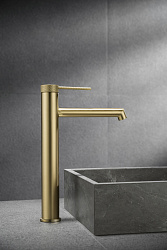 Смеситель для раковины VBF-2RM2BG однорычажный, брашированное золото, , шт