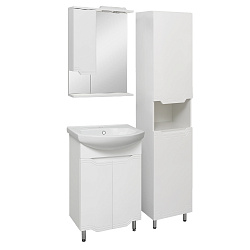 Тумба /2 двери/белый/раковина Элеганс(55см) Viktoria/AQUA DE MARCO