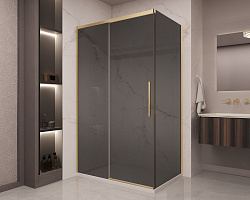 Душевой уголок Stella VSR-1ST9012CGG, 1200*900, брашированное золото, стекло тонированное, , шт
