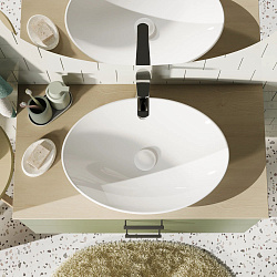 Раковина накладная Pragma Pelao, белая глянцевая, PEL1.GWRX.014