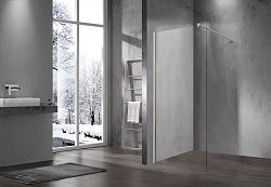 Душевая перегородка Walk-In VSW-1H110CLBN, 1100*2000, брашированный никель, стекло прозрачное, , шт