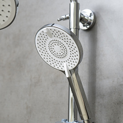 ORTUS Душевая система с верхним душем Ø25 см,  регулируемая высота 1,07~1,67м, латунь/хром, LM11360C