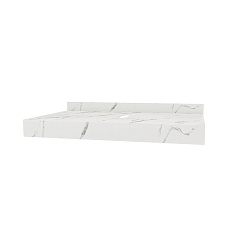 Corpa Nera Grossi/Гросси столешница 80 под раковину керамогранит, белый мрамор