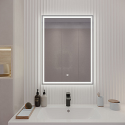 Зеркало/LED-подсветка(60см*80см)/сенсор. выключатель Carrera/AQUA DE MARCO