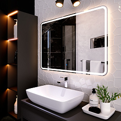 Зеркало/LED-подсветка(100см*70см)/сенсор. выключатель Balaton/AQUA DE MARCO