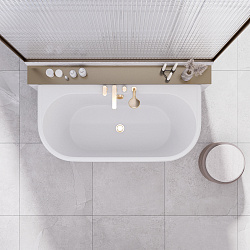 Corsica ванна /Nova Gel /белая(168см*80,7см*56см) Ванны/AQUA DE MARCO