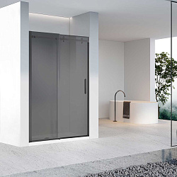 Душевая дверь Como-N VDS-4CN120CGB, 1200, черный, стекло тонированное, , шт