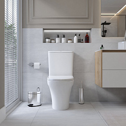 Corpa Nera Paganini/Паганини унитаз-компакт безободковый, торнадо, быстрос.сиденье с микролиф, белый