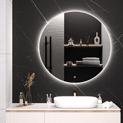 Зеркало/LED-подсветка/круглое (120см)/сенсор.выключатель Milan/AQUA DE MARCO