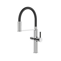 Смеситель для кухни с каналом для фильтрованной воды и гибким изливом, хром, Ikon, IDDIS, IKNSBFFi05