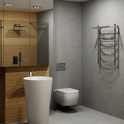 Aringa Бро полотенцесушитель водяной 80*50, хром