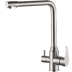 Смеситель для кухни с подключением фильтра, нержавеющая сталь HB76802