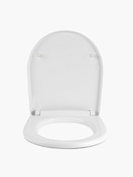 Сиденье для унитаза ID 01 107.полипропилен, система плавного закрывания Soft Close, цвет: белый