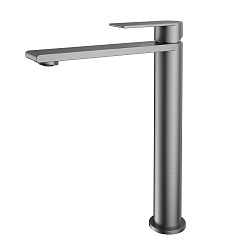 Смеситель для раковины Vogue (SS) VBF-2VS2GM однорычажный, вороненая сталь, , шт