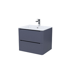 Тумба с умывальником, подвесная, 60 см, темно-серый, Edifice, IDDIS, EDI60D0i95K подх.ум.0106000i28