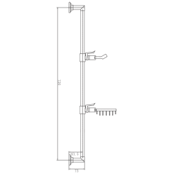 Душевая стойка без лейки и шланга HB8009