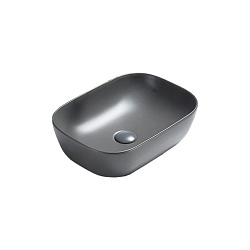 Раковина керамическая Vincea VBS-102MG, 455*325*135, накладная, цвет серый матовый, , шт