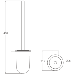 Ершик, белый B91010