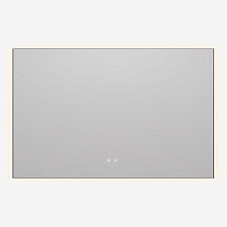 Зеркало LED VLM-4F120BG-2 1200х800 c сенсорным выключателем, антизапотевание, брашированное золото, 