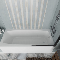 Ванна акриловая Vincea VBT-2S180-FR с каркасом 1800*800*430, пристенная, цвет белый, , шт