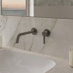 Смеситель для раковины Villa VBFW-1VL1GM встраиваемый однорычажный, вороненая сталь, , шт