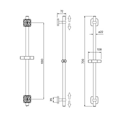 Стойка для душа, Bild, IDDIS, BIL7000i17