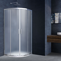 Душевой уголок Alhpa VSQ-3AL900MT, 900*900, хром, стекло текстурное, , шт