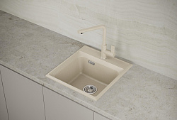 Мойка кухонная Point Мисти 46 светло-бежевый
