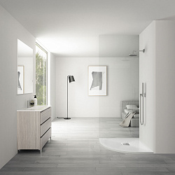 Поддон для душа из искусственного камня  VST-4SQ9012W-R, 1200*900*25, белый матовый, правый, , шт