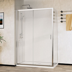 Душевой уголок City VSR-5CT9011CL, 1100*900, хром, стекло прозрачное , , шт