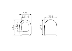 Sento тонкое дюропластовое сиденье микролифт, цвет матовый черный