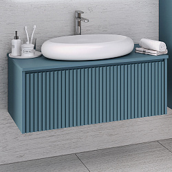 Тумба подвесная Monaco/90см/1 ящ/аквамарин/AQUA DE MARCO