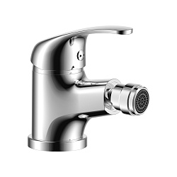 Смеситель для биде, высота излива 5 см, длина 9 см, латунь/хром