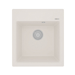 HANKA 450 Мойка кухонная из кварцгранита цвет: жасмин  комплектация: крепеж, сливная арматура с пере