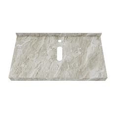 Corpa Nera Grossi/Гросси столешница 90 под раковину керамогранит, серый мрамор