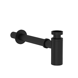 Syphon Сифон для раковины металлический, цвет матовый черный
