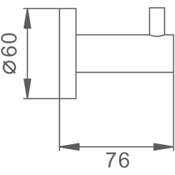 Крючок, нержавеющая сталь HB8305-1
