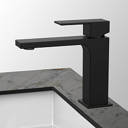 Смеситель для раковины Cube VBF-1C01MB однорычажный, черный, , шт