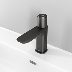 SLIDE Смеситель для умывальника, цвет-графит, с управлением Push Control