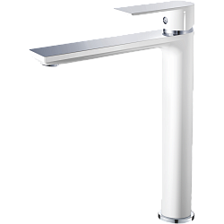 Смеситель для раковины, высокий, латунь, белый/хром HB11505-8